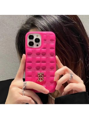 8色 上品感 革製 ブランド バーバリー iPhone14Max/13Pro Maxスマホケース 女らしい 女性愛用 Burberry IPHONE13pro/14Pro Maxケース 金属ロゴ アイフォン14カバー 高品質