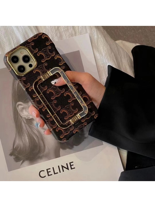 Celine セリーヌ IPhone13/13pro Maxハードケース スタンド機能 ブランド アイフォン12pro/12pro Max携帯カバー ジャケット型 男女兼用 Iphone11/11 Proフルーカバー シンプル風 耐衝撃
