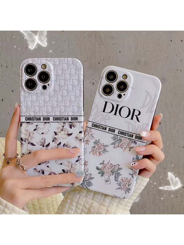美しい Dior ディオール iphone13Pro max/13Proアイフォン12Pro max/12Pro/12スマホケース携帯カバー 花柄 ブランド iphone13/11/11pro/11pro maxケース かわいい レディース