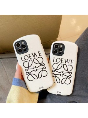 Loewe ロエベ iPhone13mini/13pro/13pro maxケース 高級ブランド アイフォン13ミニ/12pro maxレザーケース 円弧形 iphone12pro/11pro maxケース セレブ愛用 革製 