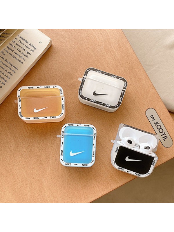 Nike/ナイキ ブランド Air pods3ケース エアーポッズプロ収納ケース 防塵 Air pods proケース 保護 軽量 AirPods1/2 AirPods Pro AirPods3ケース 落下防止